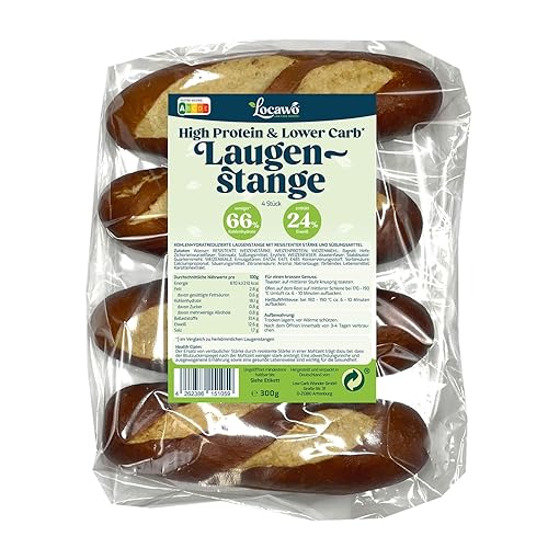 Locawo High Protein & Low Carb Laugenstangen | Laugenbrötchen |