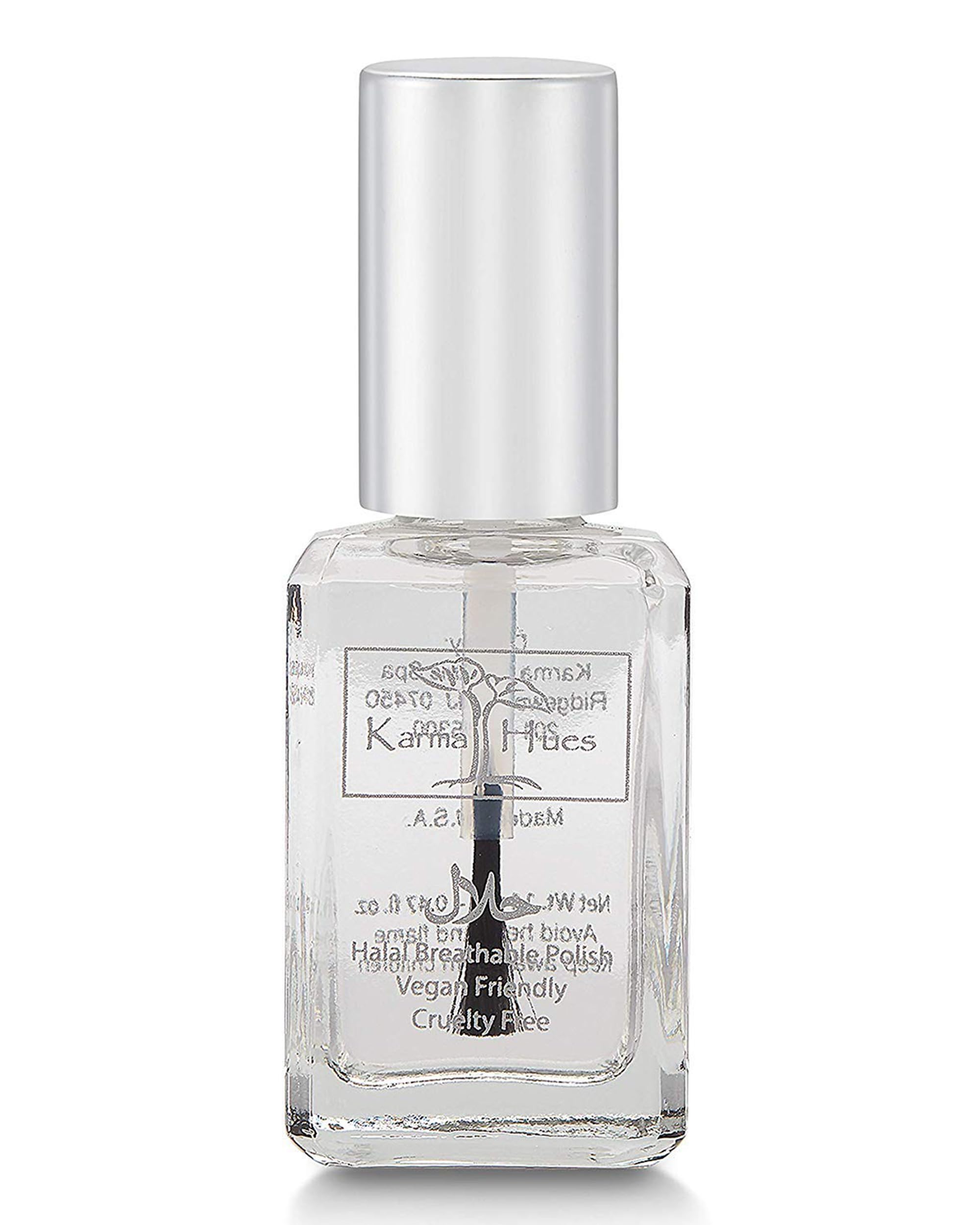Karma Halal Certified Nail Polish- Truly Breathable Cruelty Free and Vegan - Oxygen Permeable Wudu Friendly Nail Enamel (Breathable Top Coat - ANASTASIA)