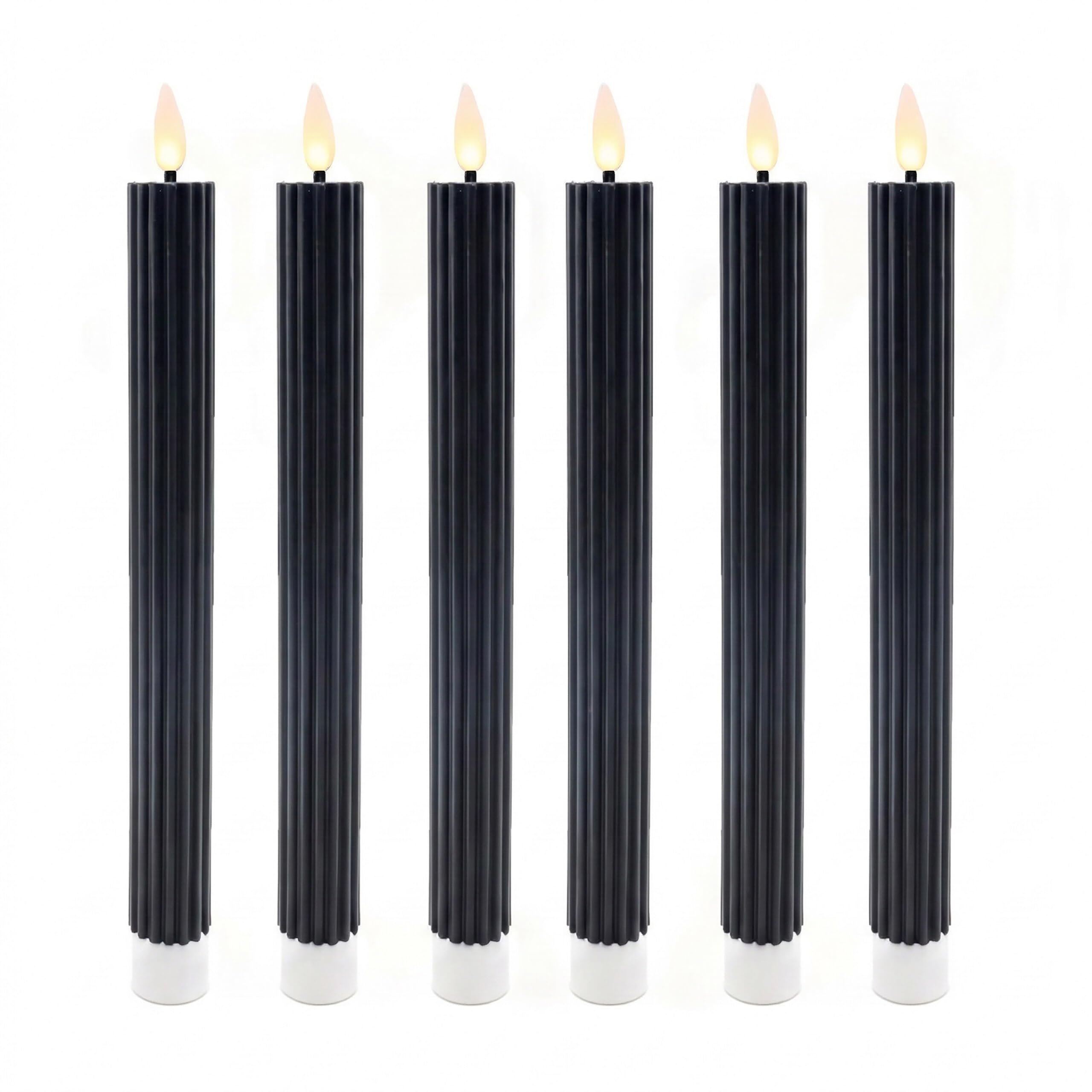 Bougies LED torsadées sans flamme évitant coulures et risques de feu