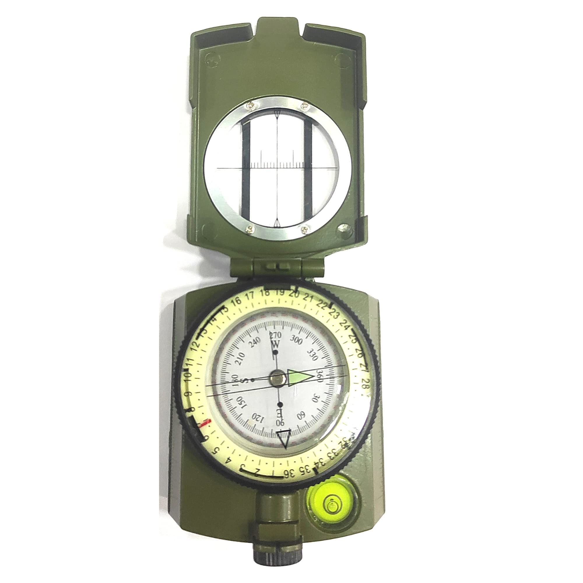 Plus Value Higly Accurate Waterproof Military Lensatic Compass with Carry Bag for Vastu, Checking Directions