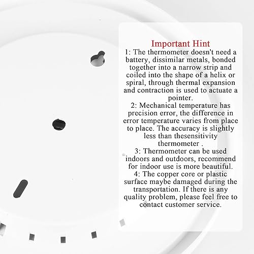 Miniatura 8 de MUMTOP Termómetro para interiores y exteriores, termómetro de pared impermeable de números grandes de 10 pulgadas con higrómetro para patio, hogar,