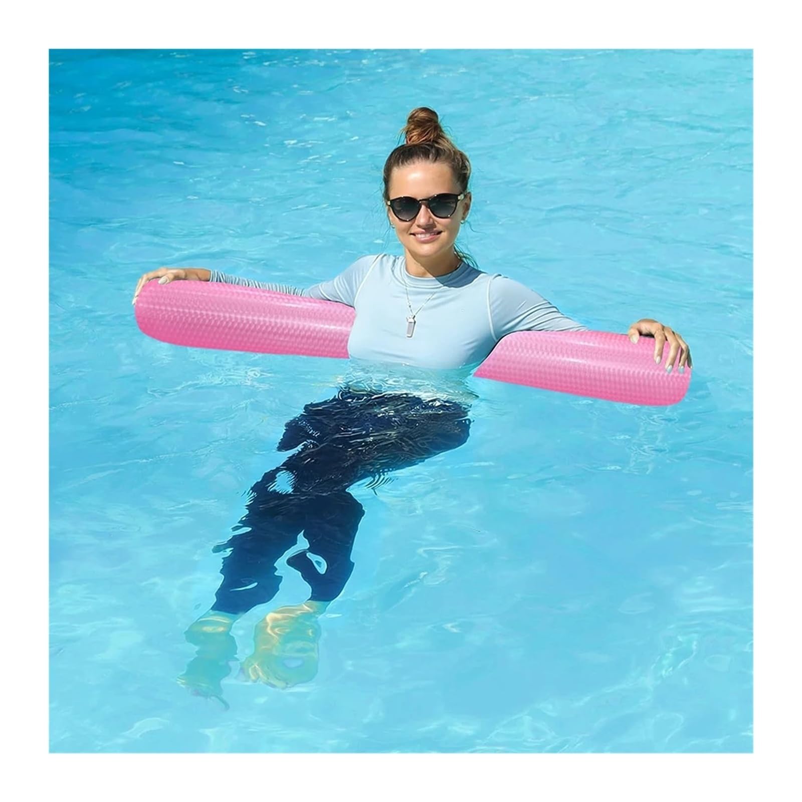Poolnudel Hohl Schwimmnudel 1 Stück aufblasbarer Schwimmstab | Pool-Float-Party-Spaß-Wasser-Rest-Zubehör