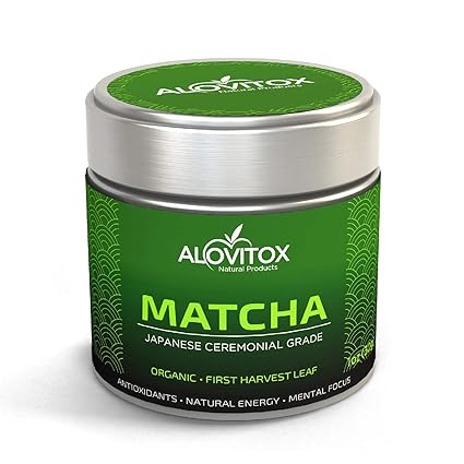 Amazon Com Matcha Green Tea Powder Polvo Organico Japones De Primera Cosecha De Grado Ceremonial Libre De Veganos Y Gluten Rico En Antioxidantes Energia Hornear Ahumar Lattes Y Libre