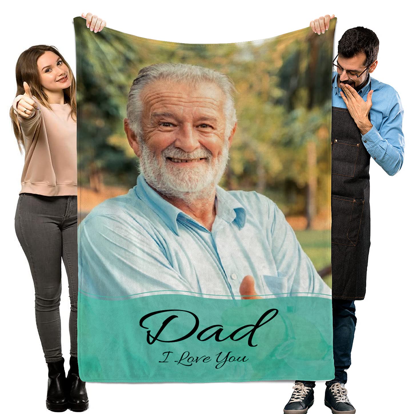 Coperta personalizzata per la famiglia – Coperta morbida personalizzata per genitori, amici o bambini, coperta personalizzata come miglior regalo per ricordi