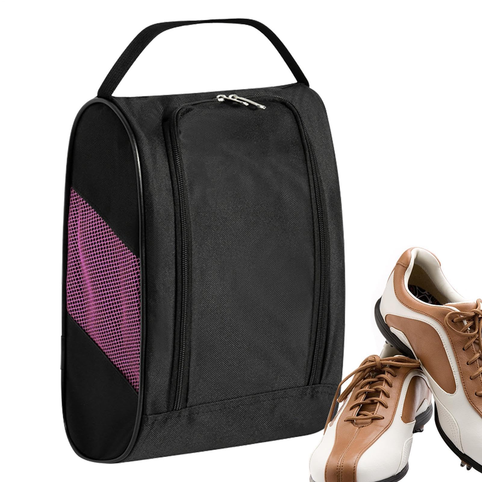 Carrier De Zapatos De Golf Y Caja De Zapatos De Golf - Bolsa De Zapatos De Golf Transpirable Para Hombres Y Mujeres | Bolsa De Tren Con Compartimento Para Tés De Golf, Pelotas Y Accesorios: Ideal Para