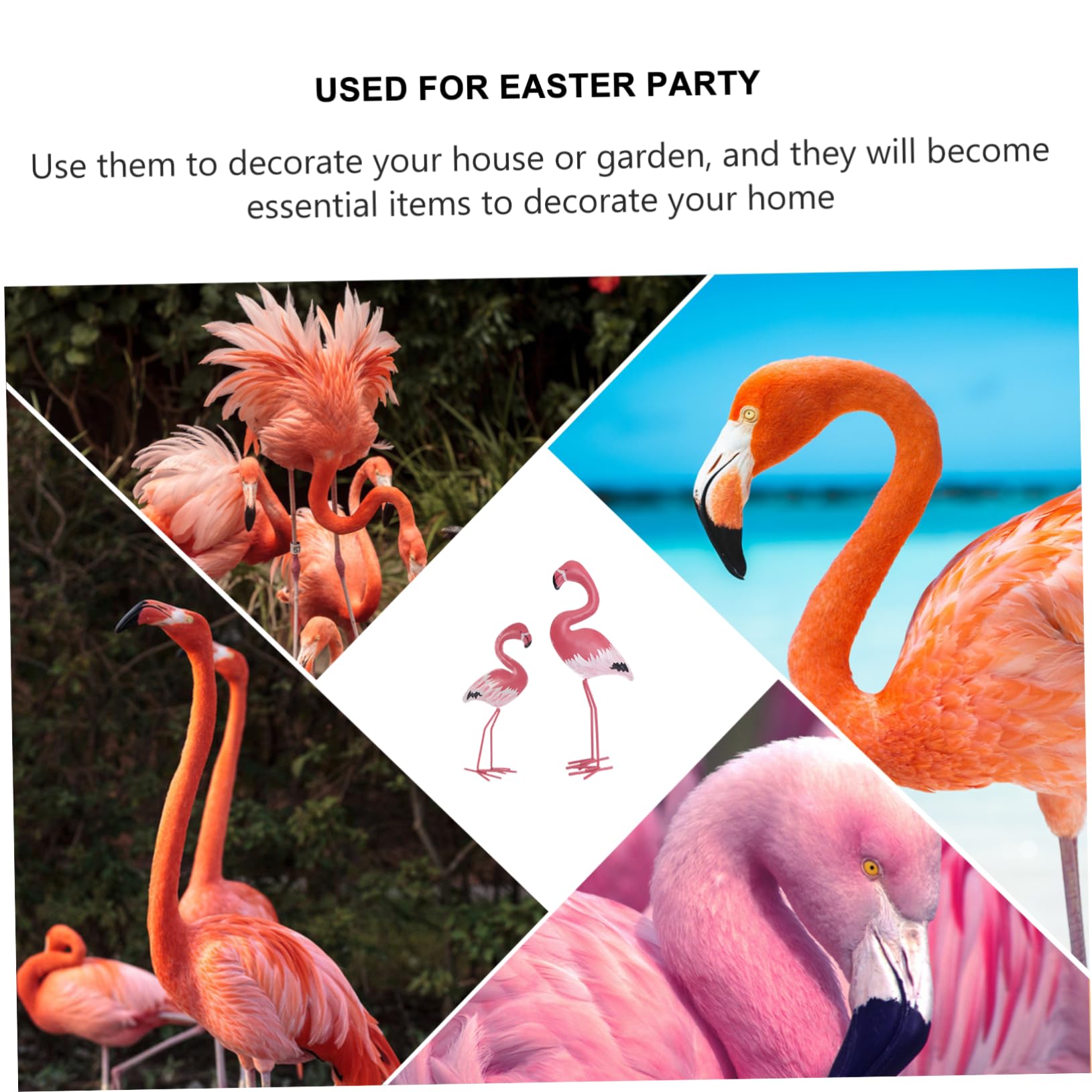 TOYANDONA 3 Paia Statuetta Flamingo per Decorazione da Tavolo da Scrivania