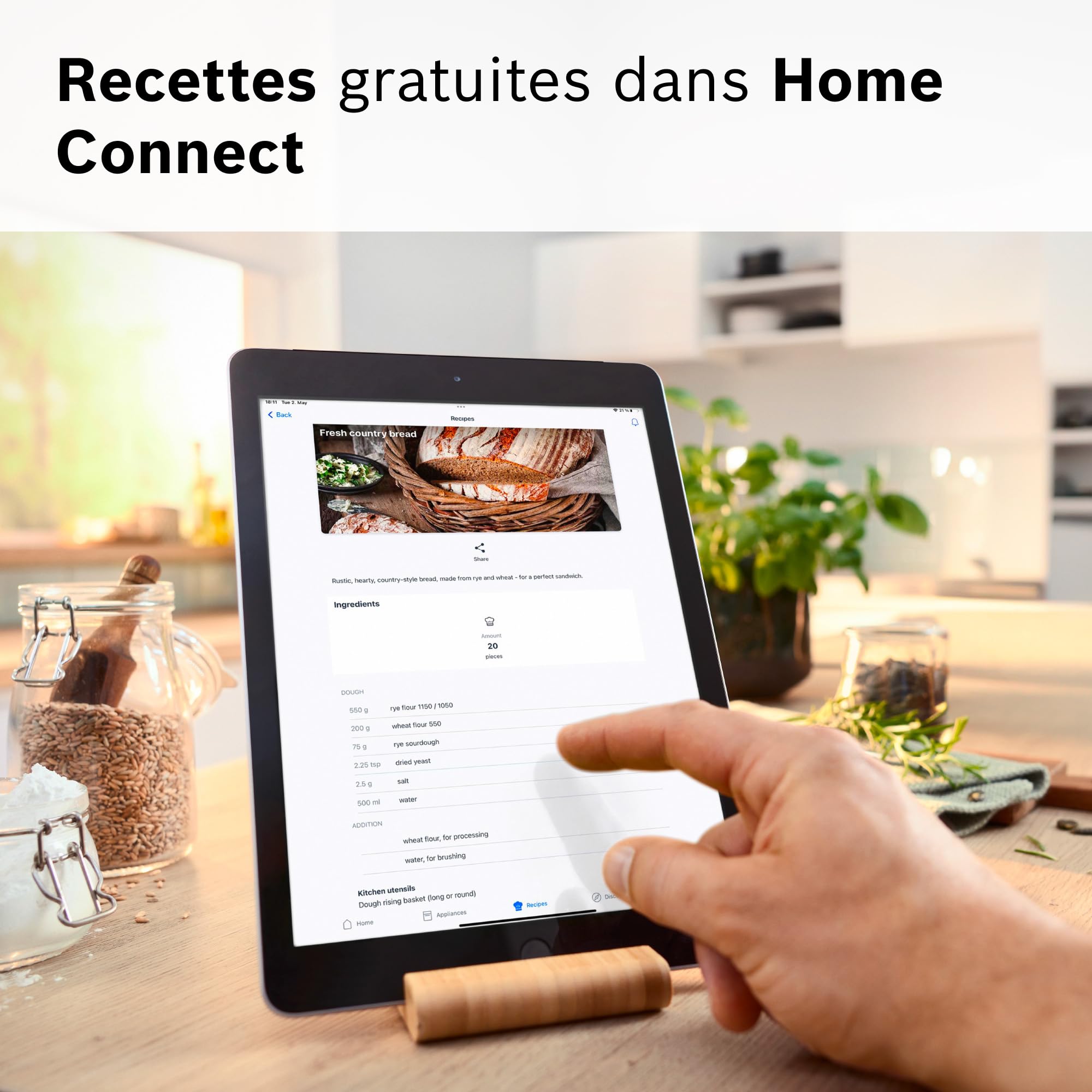 Bosch Robot pâtissier Série 8, avec balance intégrée, moteur 1800 W refroidi par air, mélange homogène 3D, set pâtisserie, bol 6,0 L, bol supplémentaire 5,3 L, châssis en métal noir/argent, MUMS8ZS18