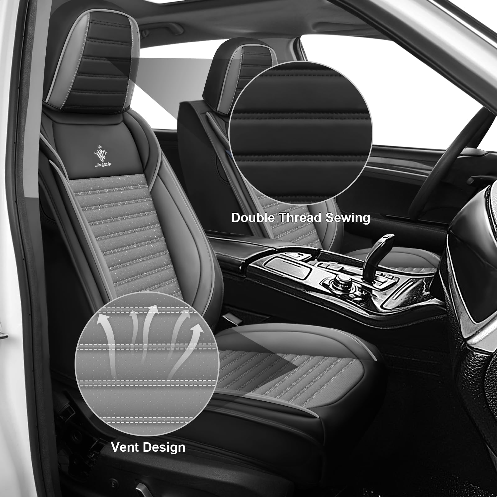 Seat Covers Full Set Custom Fit for Chevrolet Tahoe 2009-2025 Standard Waterproof Car Seat Cover Breathable and Comfortable — view 2