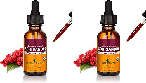 Miniatura 1 de Herb Pharm Extracto líquido de bayas Schisandra orgánicas certificadas, 1 onza (paquete de 2)