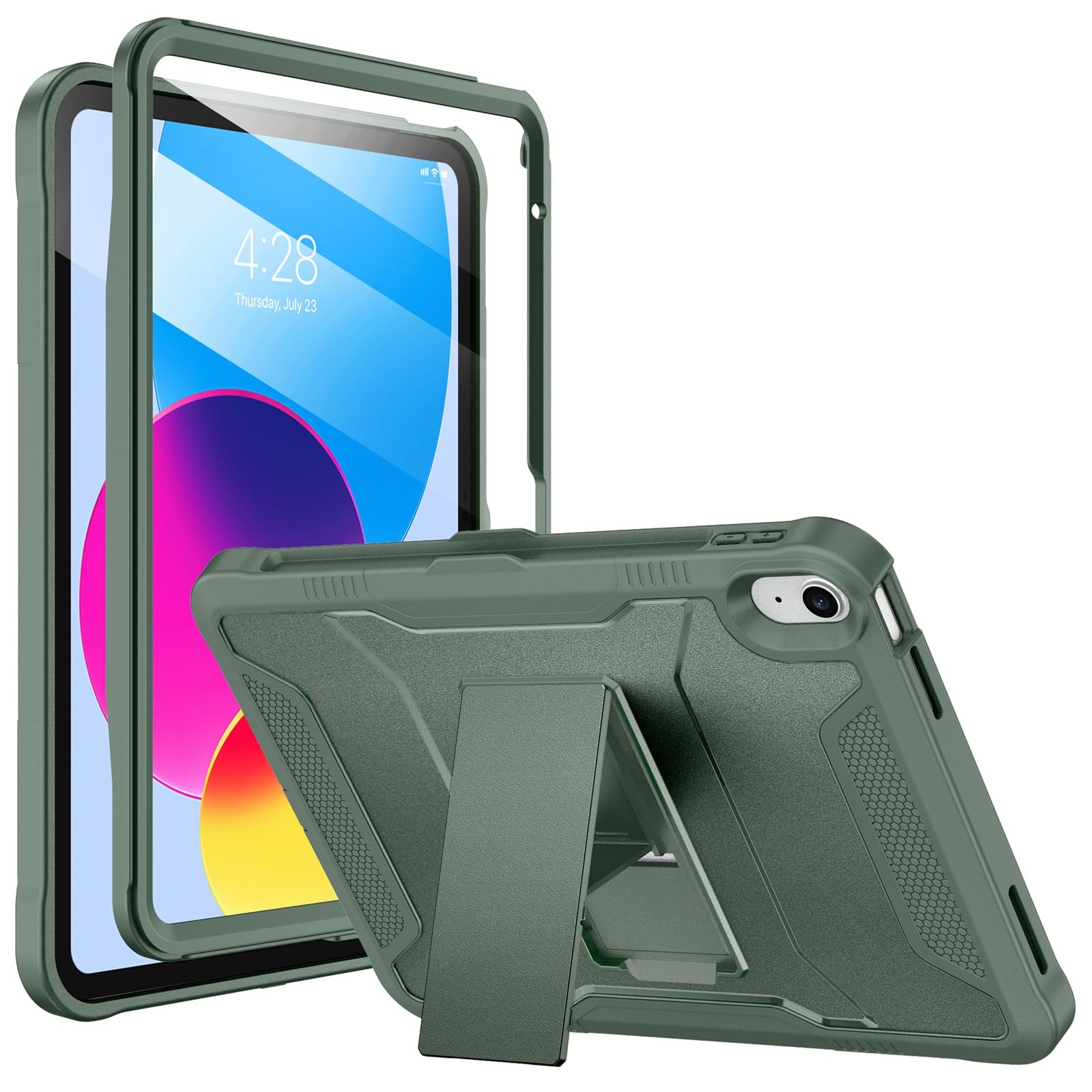 Soke Case for iPad (A16) 11th Generation 11-inch 2025, iPad 10th Generation 10.9-inch 2022, with Built-in Screen Protector and Kickstand, Rugged Full Body Protective Cover - Black — Amazon image 29