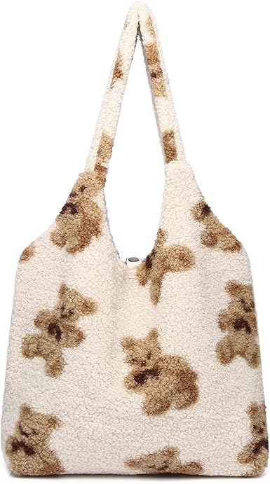 fluffy tote bag amazon