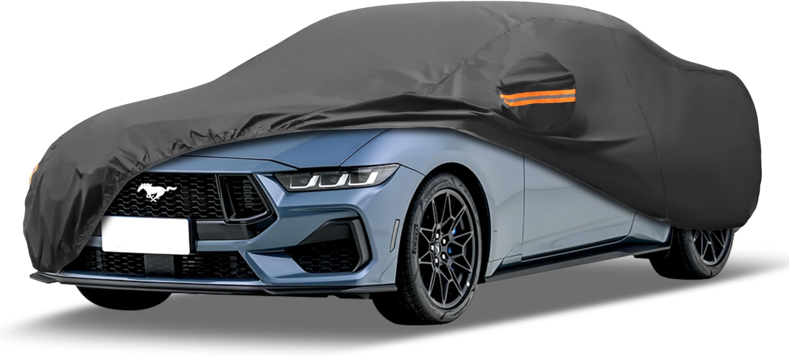 Heavy Duty Outdoor Car Cover Custom Fit For Ford Mustang, Windproof All Weather Waterproof Sun Rain UV Dust Snow Protection Outdoor Car Covers In | Whizz Full Car Covers