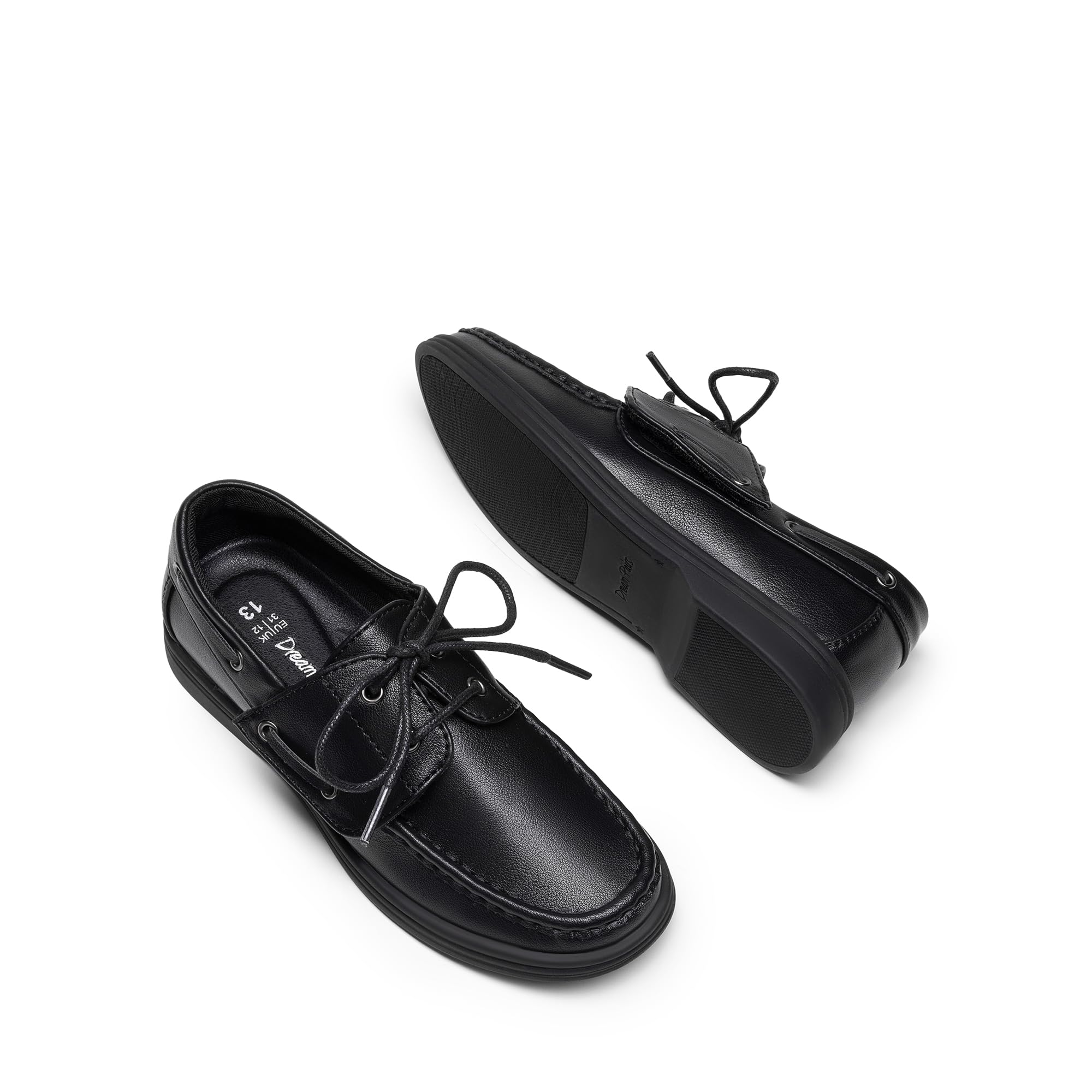 DREAM PAIRS Chłopięce buty do garnituru, buty na łódkę, buty rekreacyjne, buty szkolne (małe dziecko/dziecko szkolne) | Klasyczne mokasyny palce wygodne dzieci maluch formalna szkoła wsuwane odzież codzienna