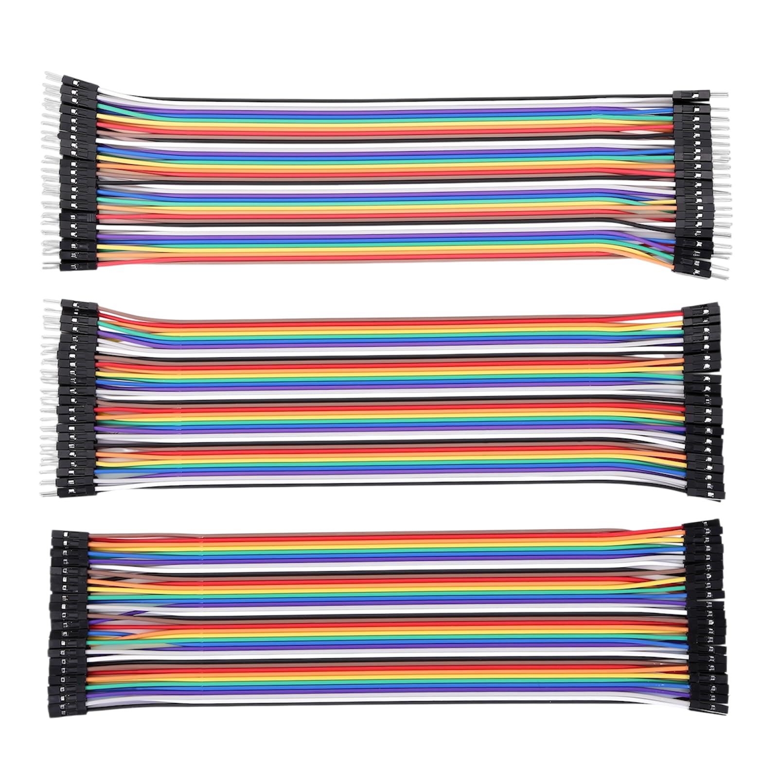 Lonely Binary Kit di 480 cavi jumper Dupont da 2,54 mm, 20 cm, maschio-maschio, da maschio a F, femmina a femmina, per progetti Arduino, Raspberry Pi, ESP32