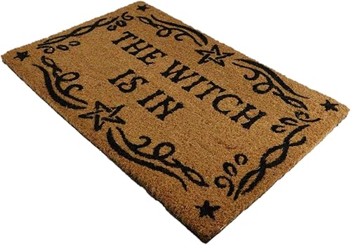 Miniatura 5 de Ebros Gift Tapete metafísico mágico de Wicca Occult Witcraft con temática de Halloween, fibra de coco y fibra de coco, tapete de piso de 24 x 16