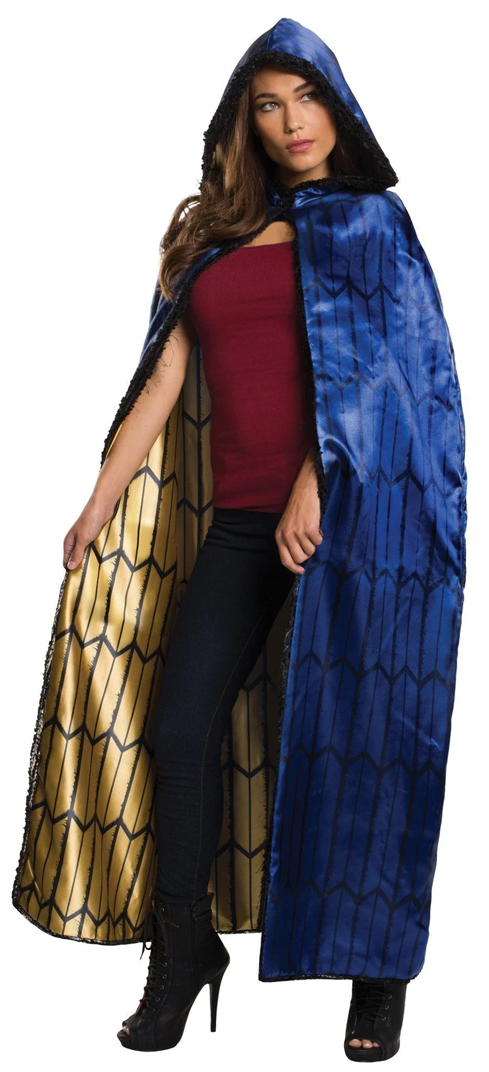 Rubie's Women's Batman v Superman: Dawn of Justice Deluxe Wonder Woman Cape, Multi, One Size
