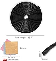 Vista 1 de SINGARO Protector de borde de puerta de automóvil de 33 pies (10M) sin pegamento, tira protectora de entrada de puerta de coche, protector de borde