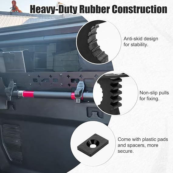 JERBOR Quick Release Rubber Clamp Mount Kit