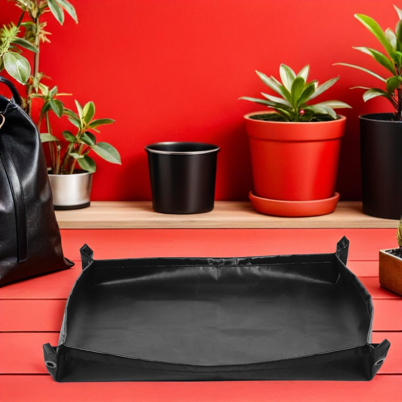 Alfombrilla para Parrilla Exterior de Silicona Negra Resistente al Calor | Doble Cara, 71x71cm, para Camping y Uso al Aire Libre, Apta para Camp Cookers y Superficies de Madera