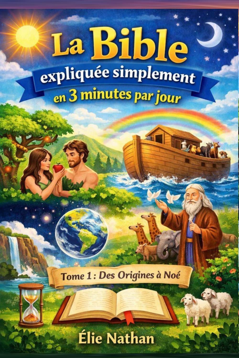 La Bible expliquée simplement en 3 minutes par jour – Tome 1 : Des Origines à Noé: 45 lectures courtes | Histoires + explications simples + anecdotes ... débutants) (La Bible en 3 minutes par jour)
