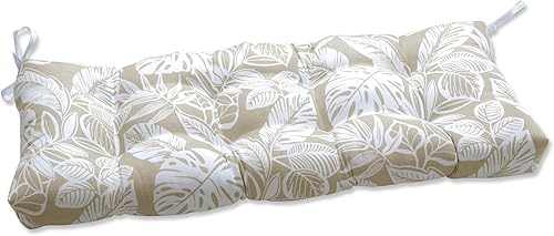 Vista 42 de Pillow Perfect Cojín para banco/columpio para exteriores/interiores Tortola Midnight Blue Tortola Azul Medianoche