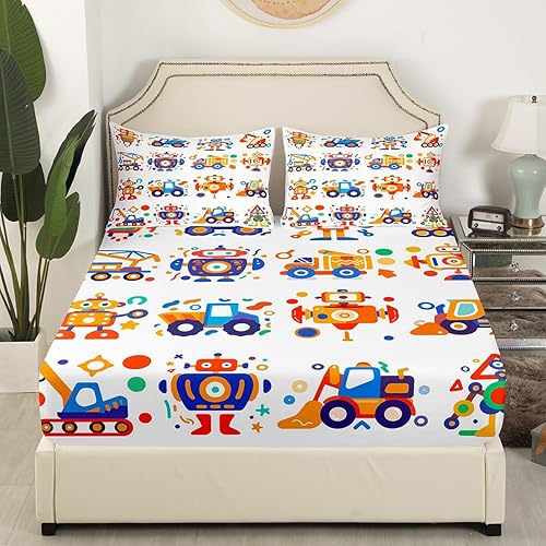 Vista 68 de Feelyou Juego de sábanas espaciales para niños, juego de ropa de cama de galaxia para niños y niñas, sábanas de planeta del universo, 1 sábana