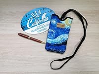 Vista 3 de Tainada Funda de transporte de neopreno a prueba de golpes para hombre y mujer, funda de transporte con cordón para el cuello, funda con lazo