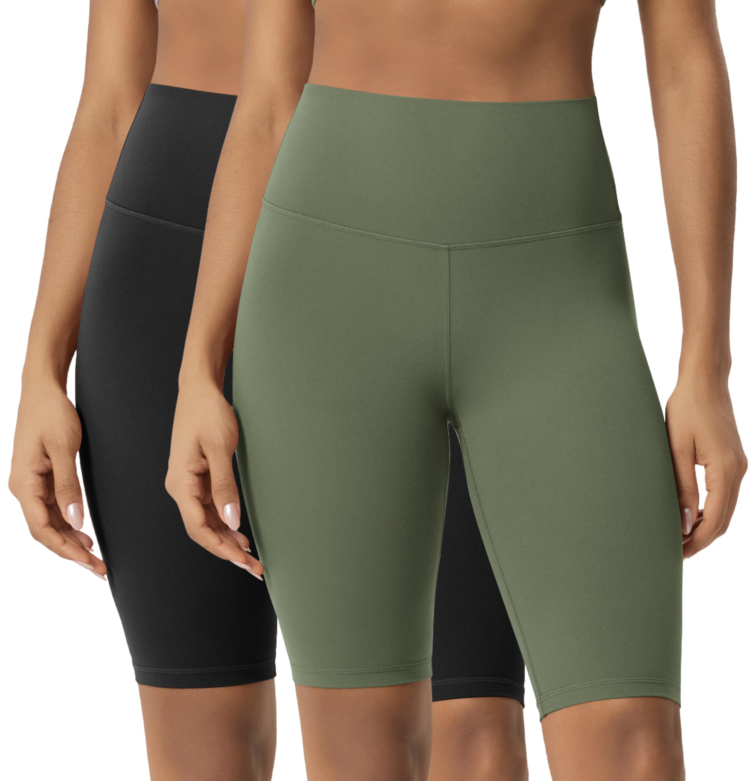 ODODOS Lounge Yoga Shorts for Women- 4" / 6" / 8" /10" High Waist Buttery Soft Biker Shorts