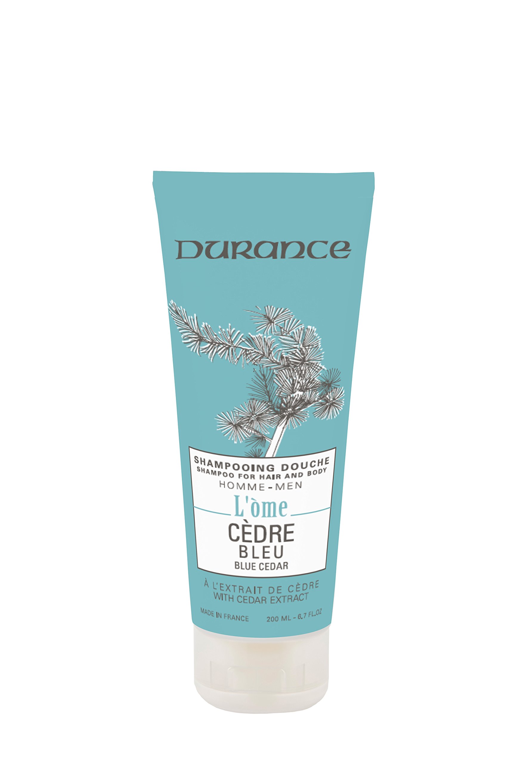 Durance Herren Duschgel Zeder – 200 Ml, Für Trockene Haut, 100% Pflanzlich