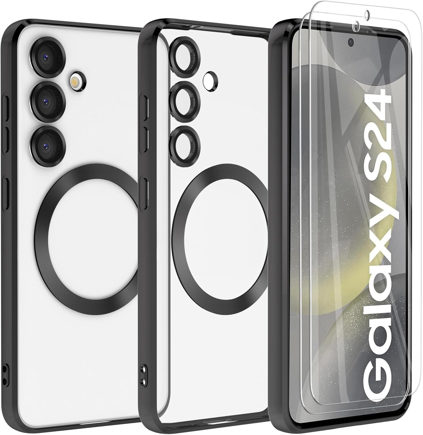 Giolus Clear Case for Samsung Galaxy S24 Compatible with MagSafe with