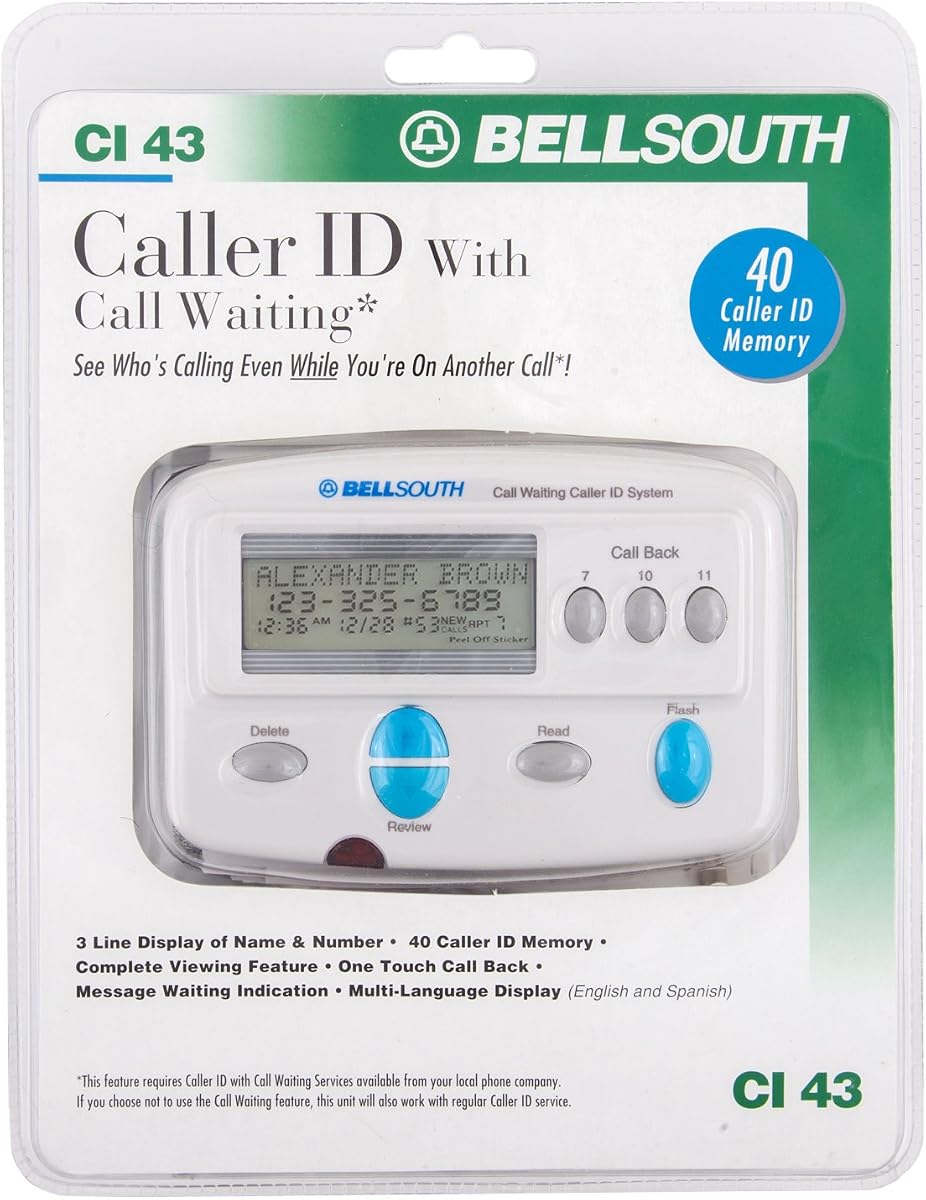 Caller ID with Call Waiting CI 43