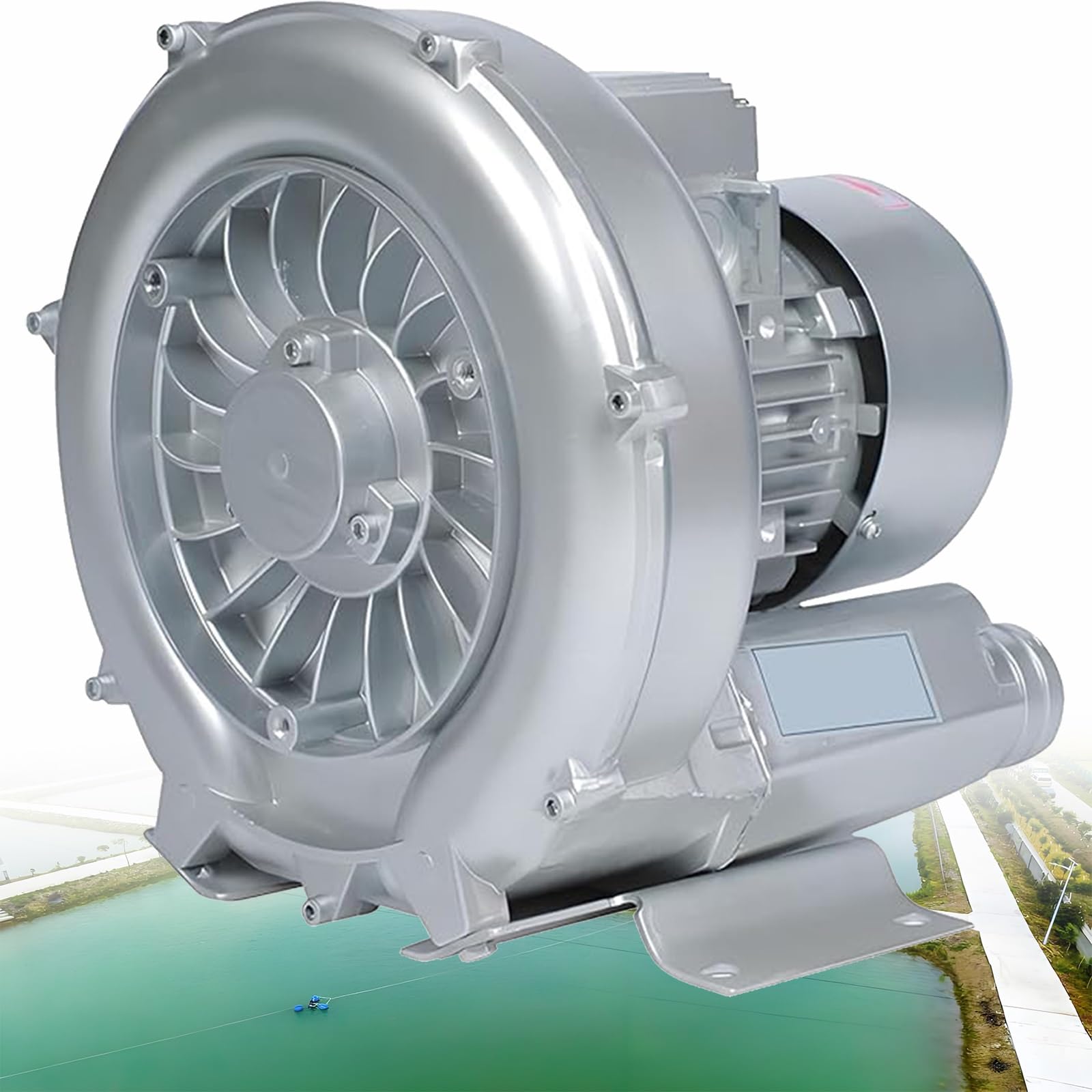 Bomba de Aire regenerativa Vortex para estanques de acuicultura industriales, 120 W-1500 W, 110 V/220 V/380 V, monofásica/trifásica, de Alta presión.