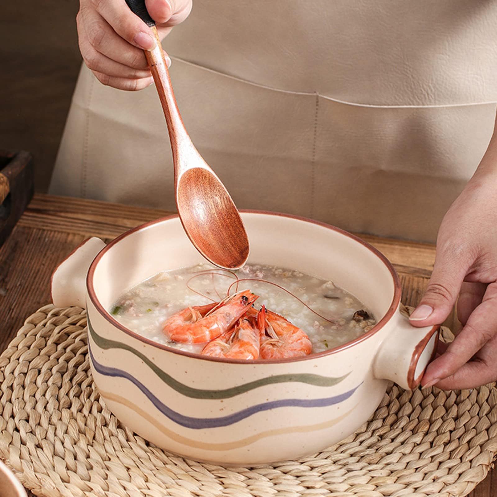 Amazon.com: RSBFER Japanese Casserole Pot with Bamboo Steamer
