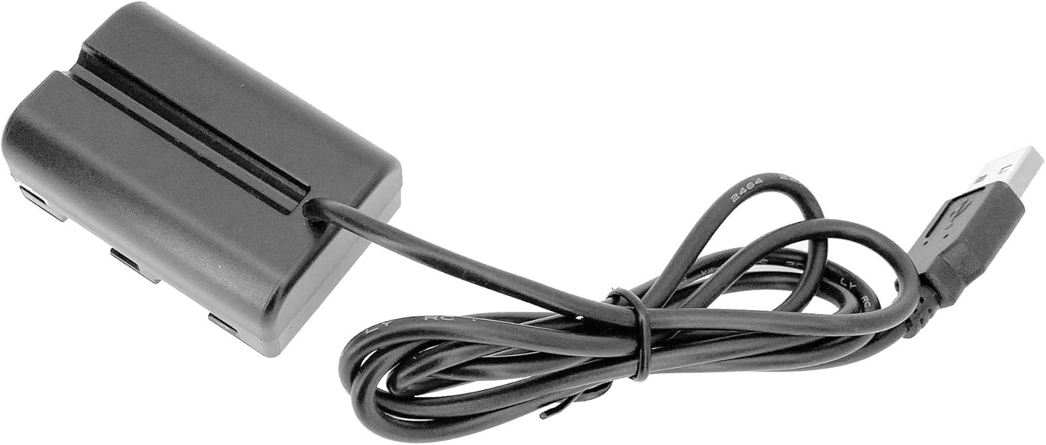 USB to Dummy Battery Replacement for Sony NP-FM500H 40" Adaptor Cable