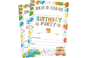 Fancy Land Birthday Party Invitations for Boys and Girls