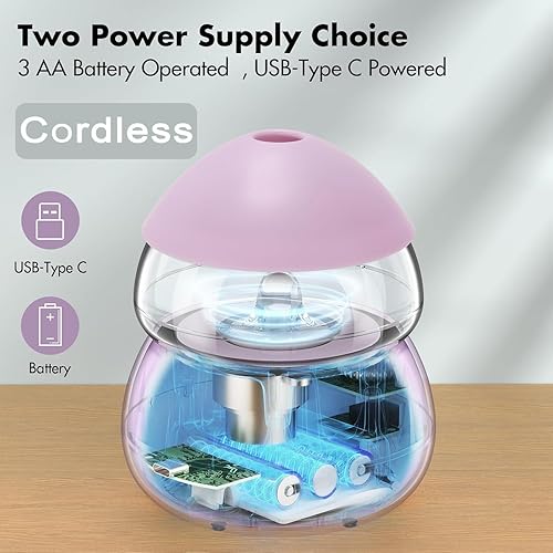 Miniatura 2 de Beadact Girador eléctrico de cuentas, girador de cuentas a batería, hilador de cuentas de semillascuentas de arcilla con 2 agujas de cuentas para