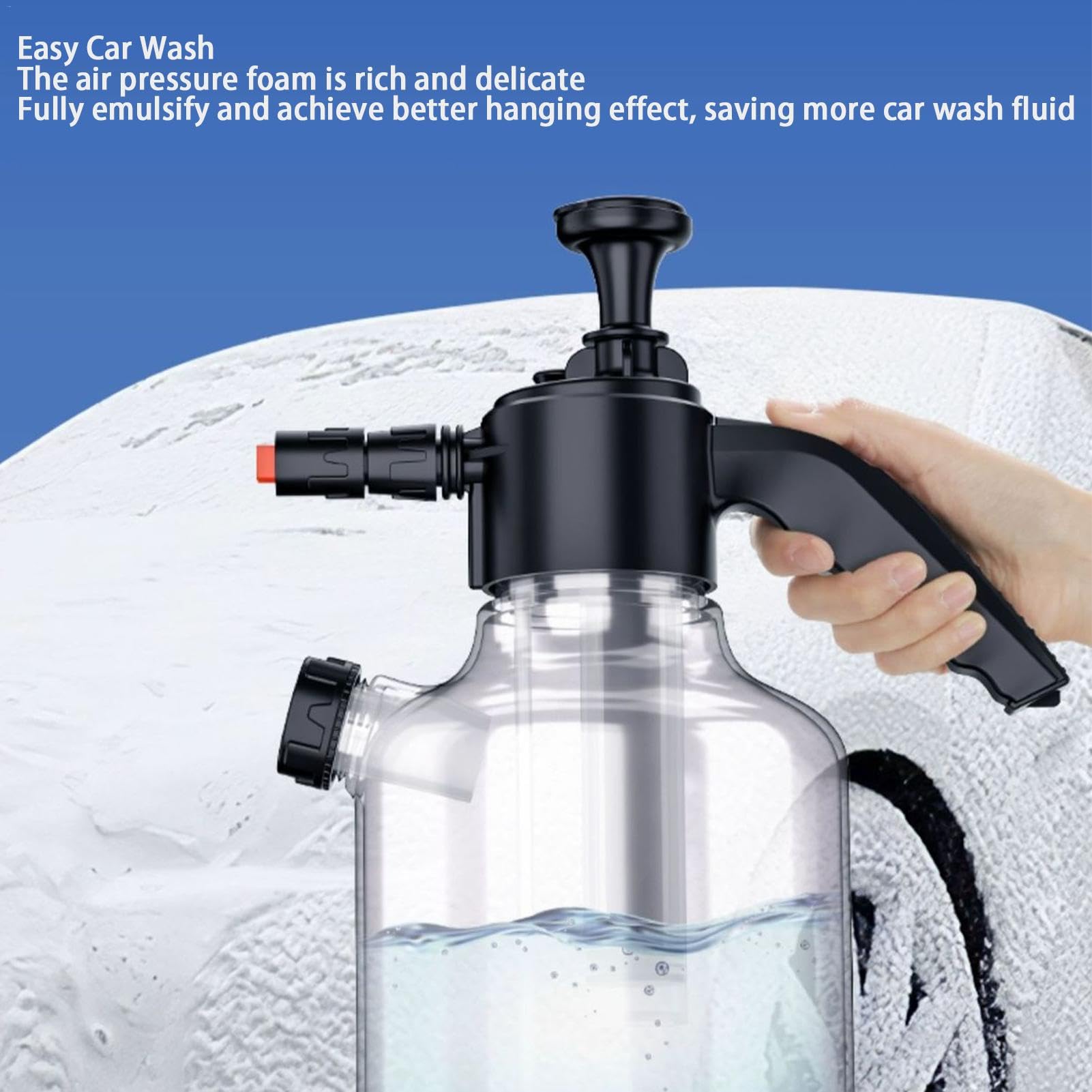 Lavaggio Auto Con Spruzzatore Schiuma Elettrico – Bottiglia Portatile 2L Senza Fili, Per Pulizia Esterna E Interna Di Auto, Giardino, Cucina E Patio