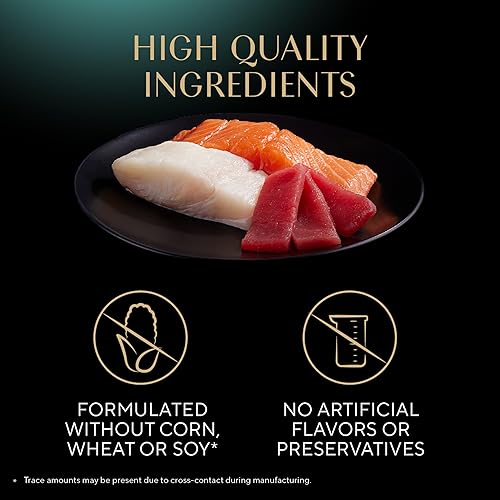 Vista 61 de SHEBA - Paquete variado de paté húmedo para gatos, mariscos exclusivos, salmón delicado y pescado blanco y atún tiernos, Perfect Portions, bandejas