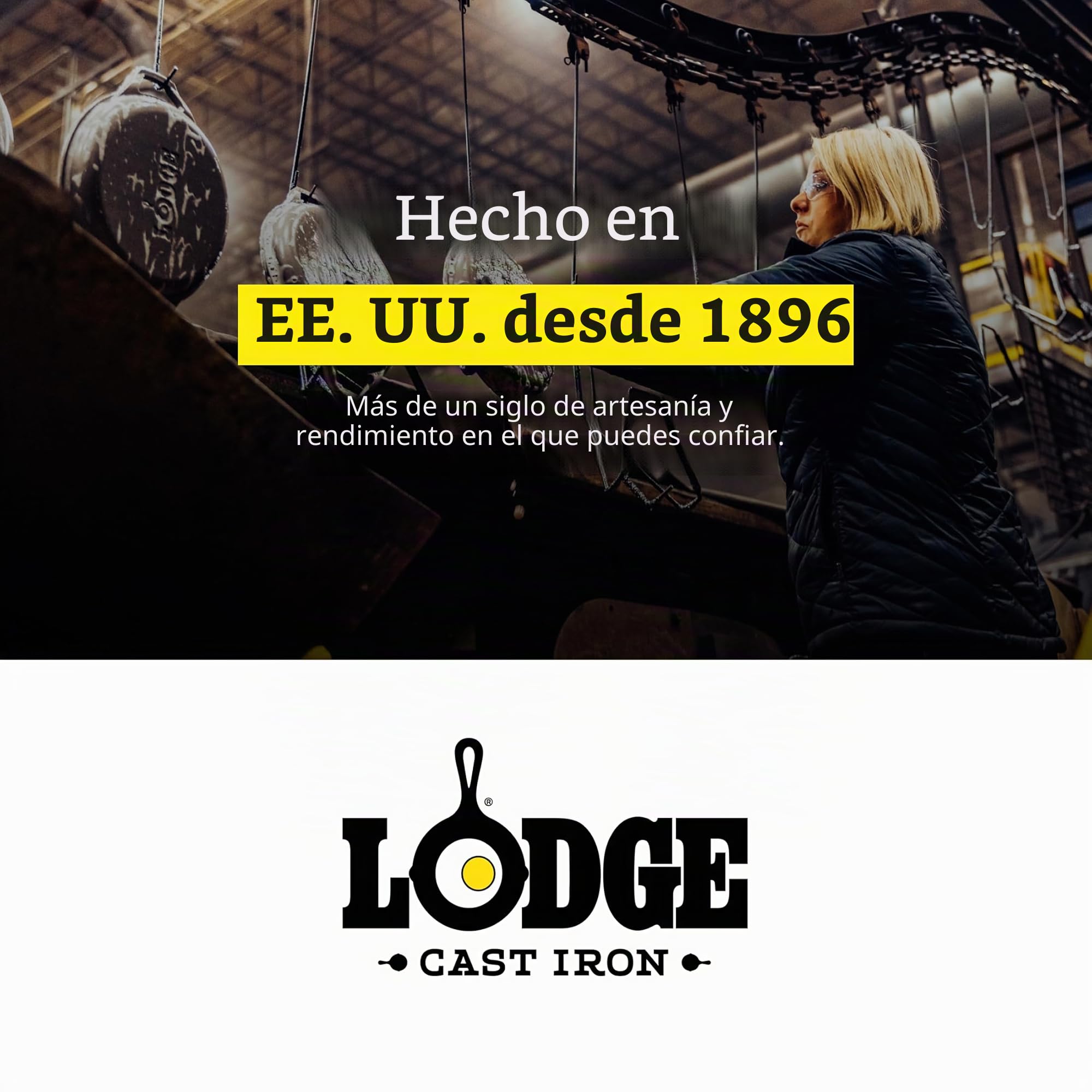 Lodge Molde de hierro fundido para tartas de 9 pulgadas