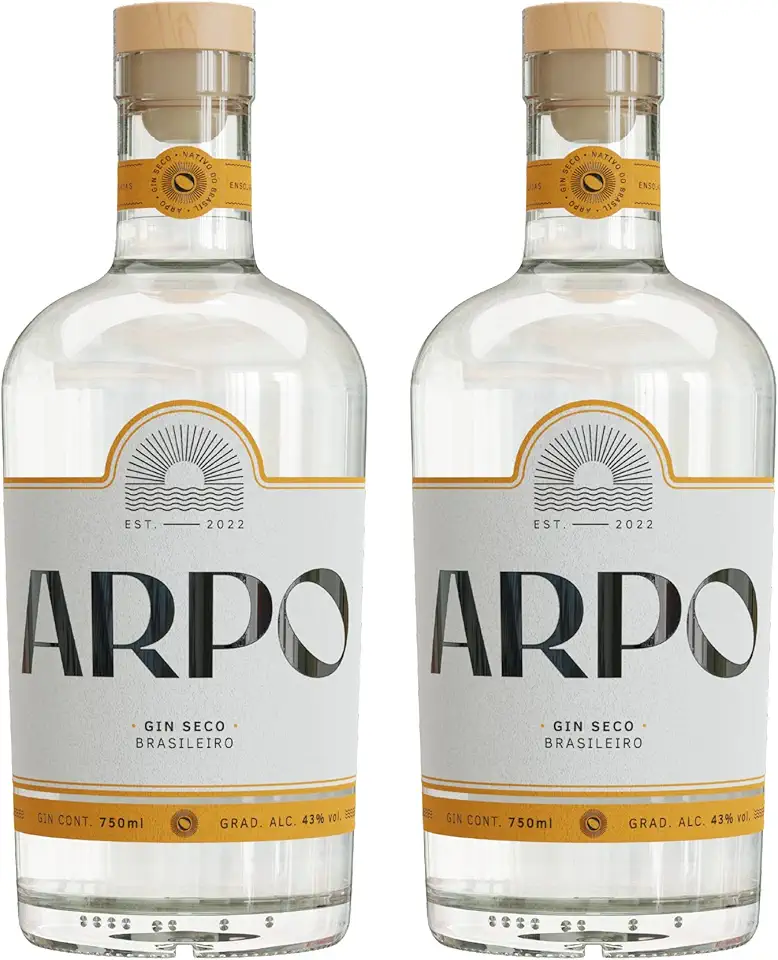 Arpo Gin Seco Brasileiro 750ml London Dry Kit c/ 2