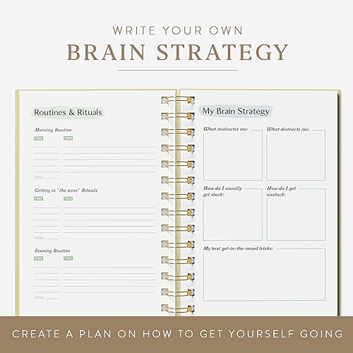 Miniatura 6 de La agenda ADHD - Diario organizador de horarios diariossemanales sin fecha - Rastreador de hábitos para registrar emociones y estado de ánimo -