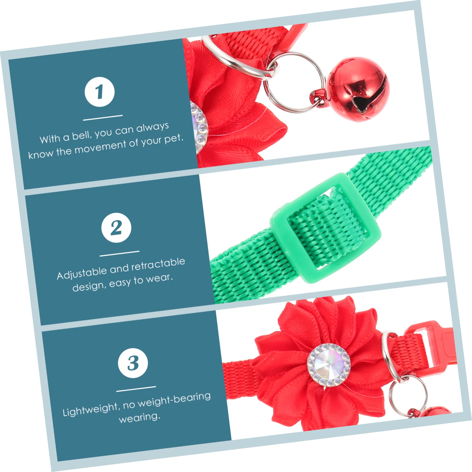 POPETPOP 24pezzi Collare Decorativo Per Domestici Con Campanellino Colori Design Per e Speciali