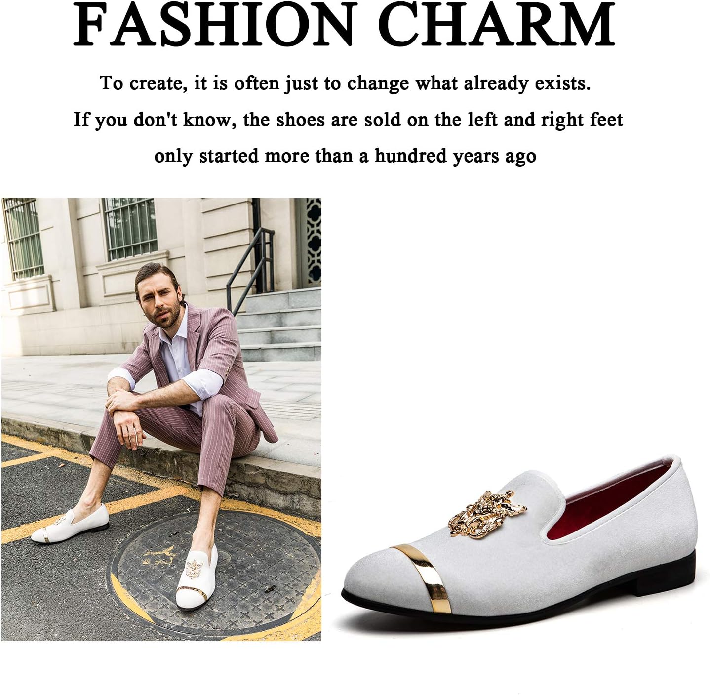 JITAI Men's Penny Slip-On Leather Lined Loafer Luxury Men Shoes - Image 7