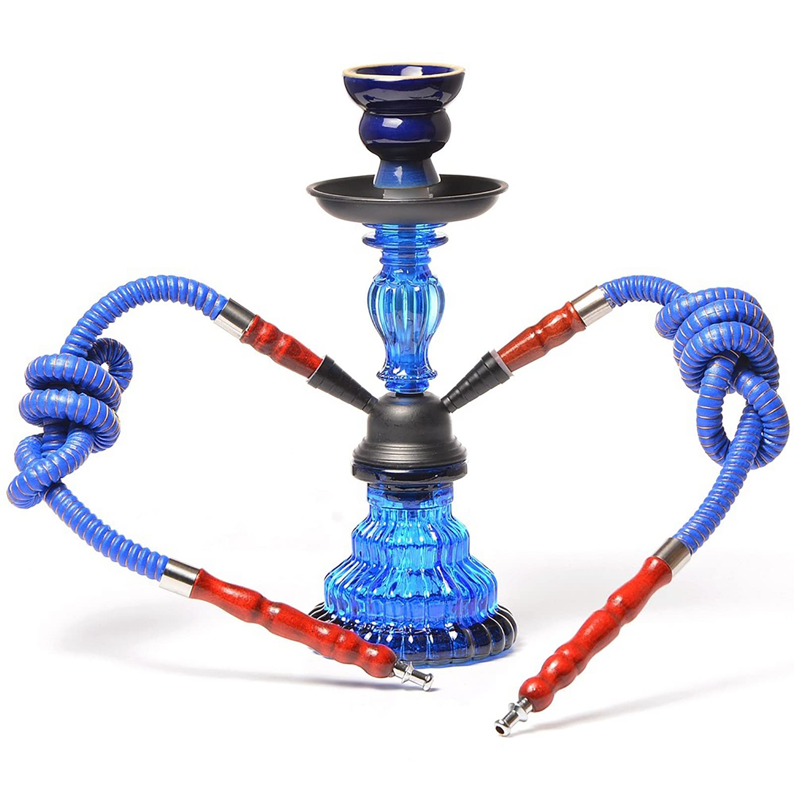 Hookah Acrílico De Lujo Premium, 2 Casquías De Manzana, Con Kits De Cachimba, Adecuado Para Familias, Bares, Clubes, Bodas, Fiestas, Etc, Es Un Regalo Muy Romántico
