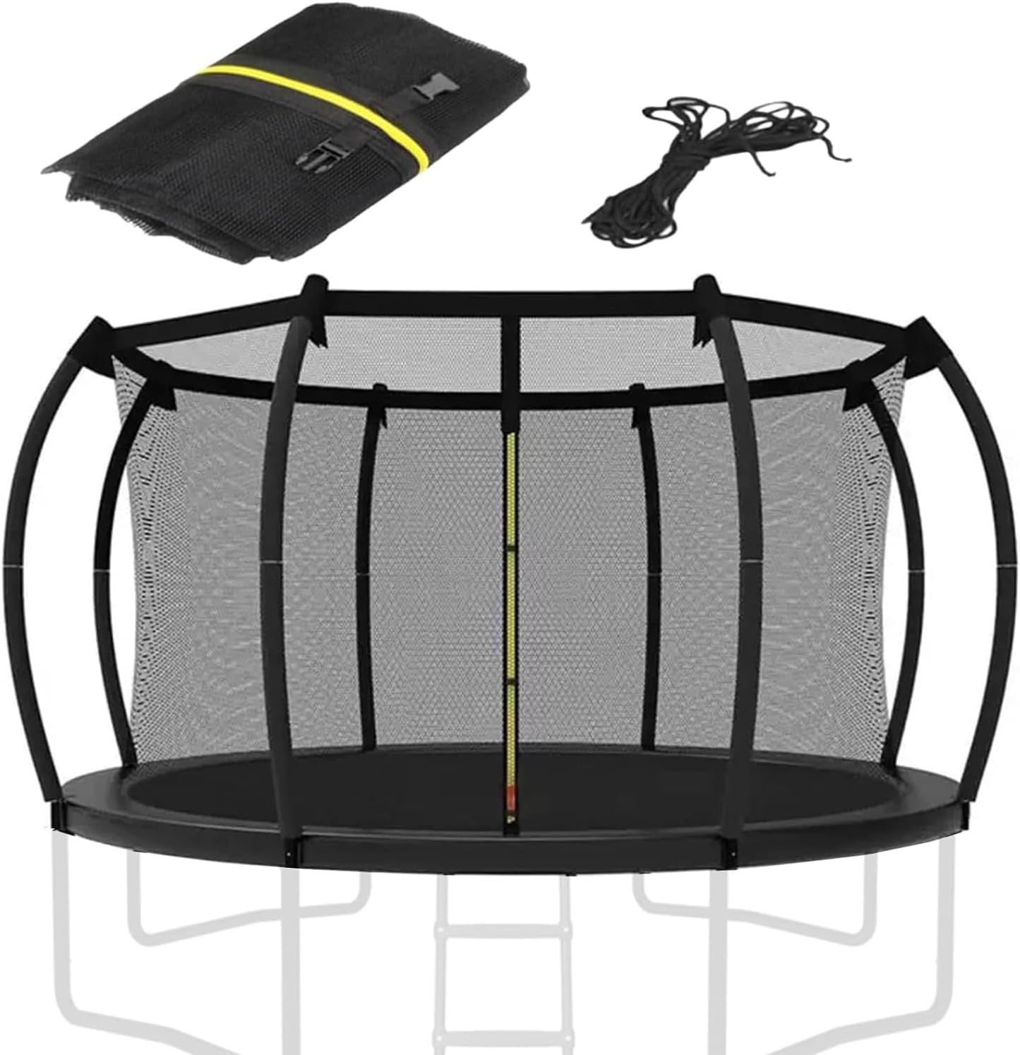 Trampoline Safety Enclosure Net - Bounce Trampoline Net | Trampoline Replacement Safety Enclosure Net, Weather-Resistant Protective Surround Accessories for Outdoor Yard Garden Backyard