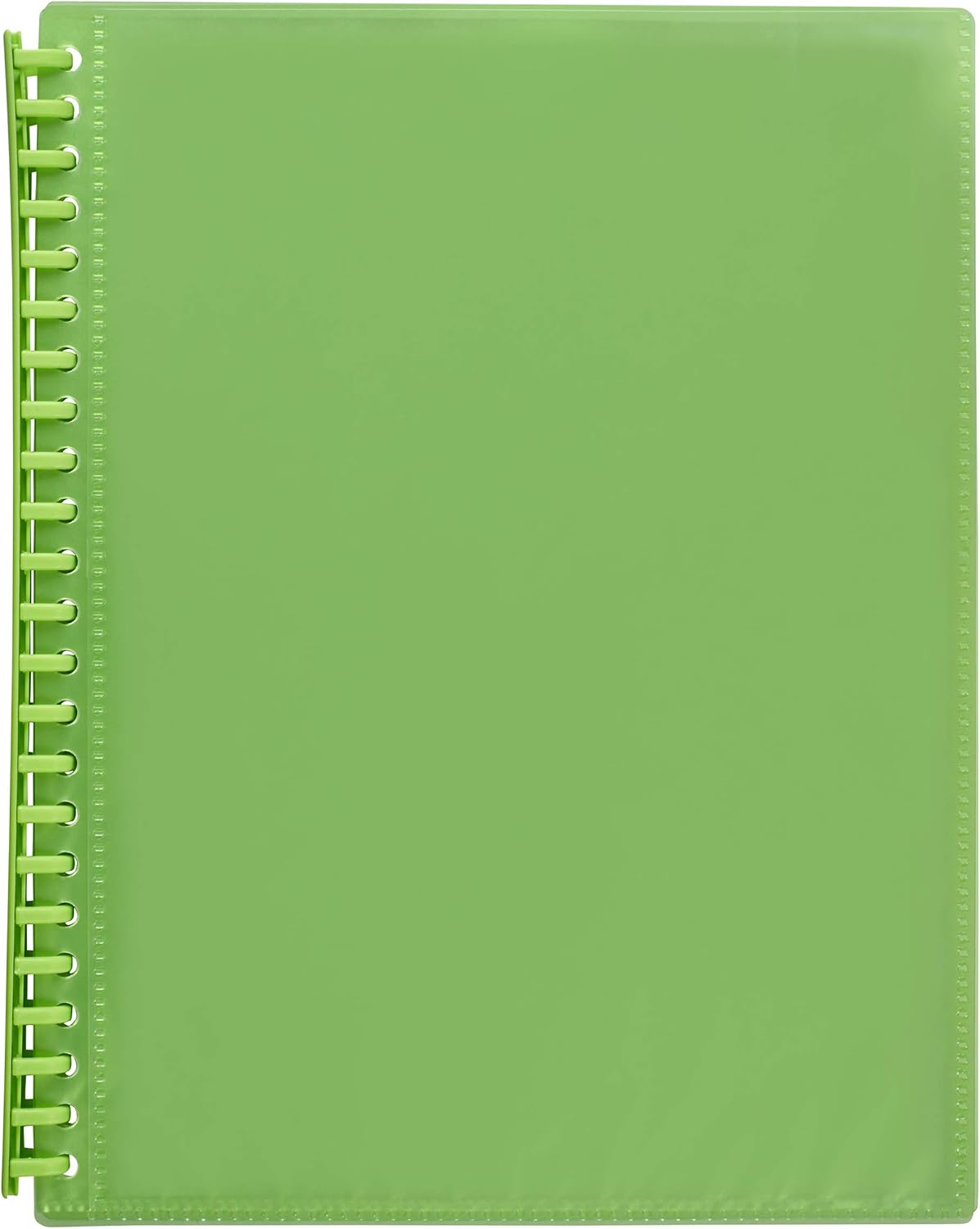 Marbig 2008504 Display Book Refillable A4 Clearview 20 Pockets Lime