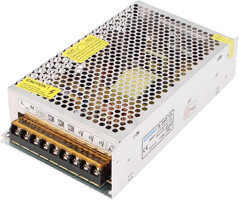 X-DREE S-360-12 AC 200-240 ν 0.3A DC 12V 30A Switching Power Supply Driver(S-360-12 AC 200-240 ν 0.3A DC 12V 30A Conmutador de la fuente de alimentación conmutada