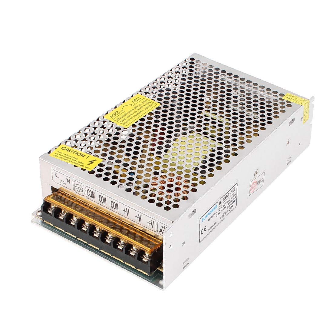 X-DREE S-360-12 AC 200-240 ν 0.3A DC 12V 30A Switching Power Supply Driver(S-360-12 AC 200-240 ν 0.3A DC 12V 30A Conmutador de la fuente de alimentación conmutada