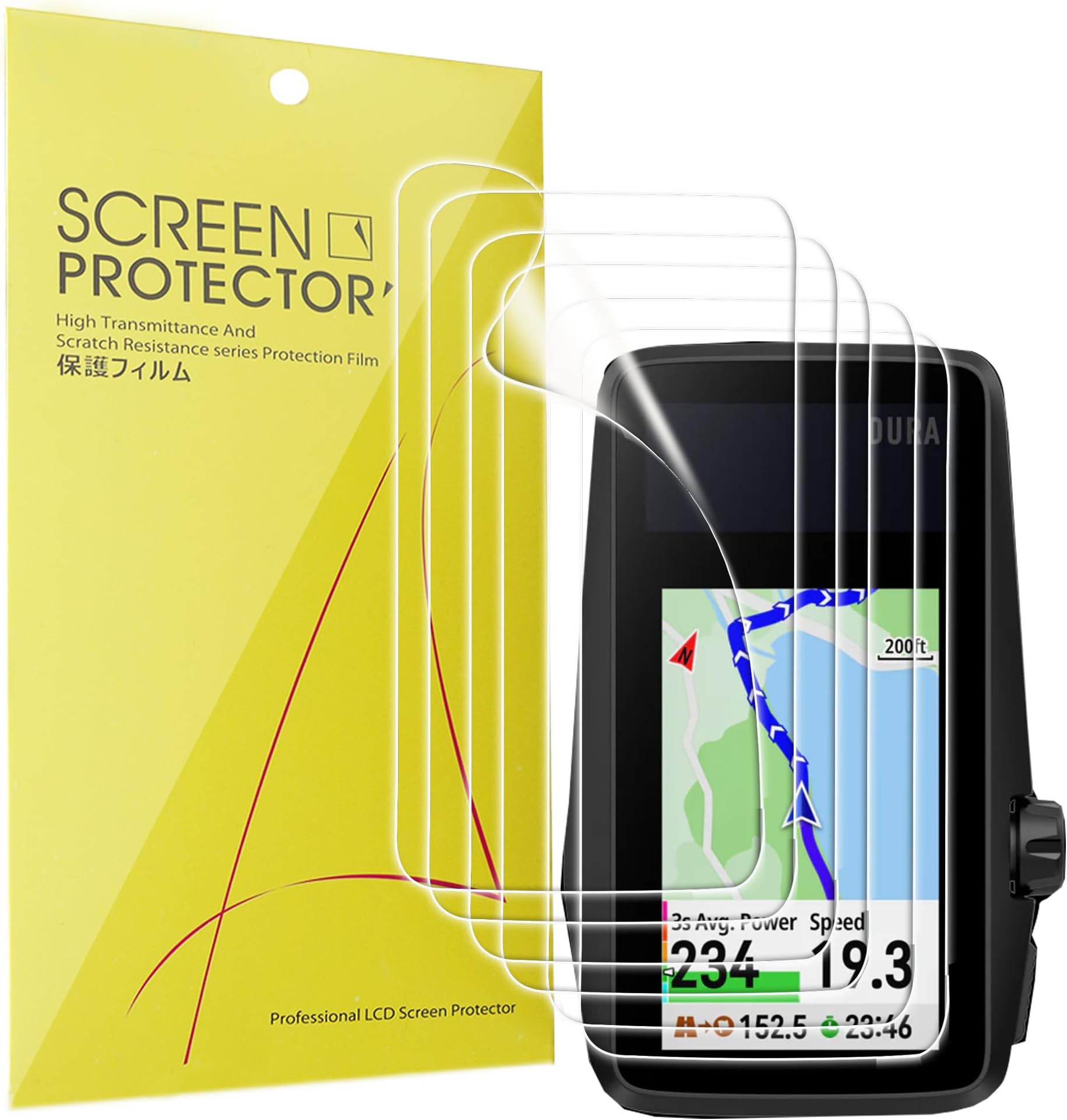 Compatible for COROS DURA Screen Protector, Full Coverage TPU Clear Film Compatible for COROS DURA (6 pack)