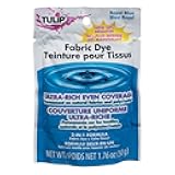 Tulip Permanent Fabric Dye Powder, Hot Dye Method for Vibrancy, Long-Lasting Color, Royal Blue